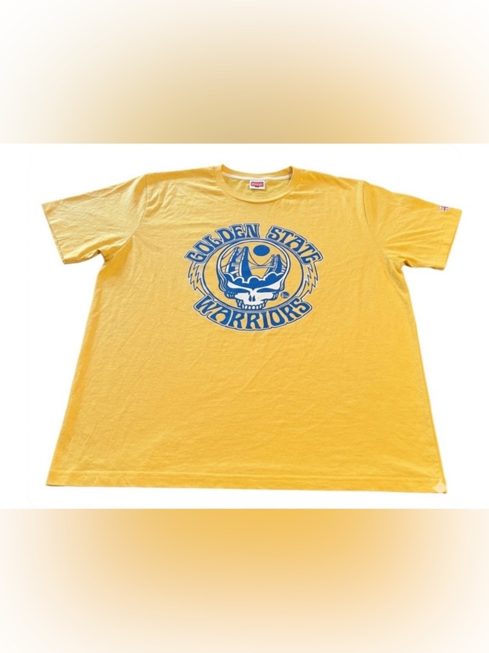 Golden State Warriors x Grateful Dead Tshirt Tee XL NBA Bay Area SF Homage EUC